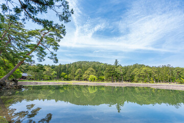 Fototapeta premium 世界遺産 毛越寺（岩手県平泉町）
