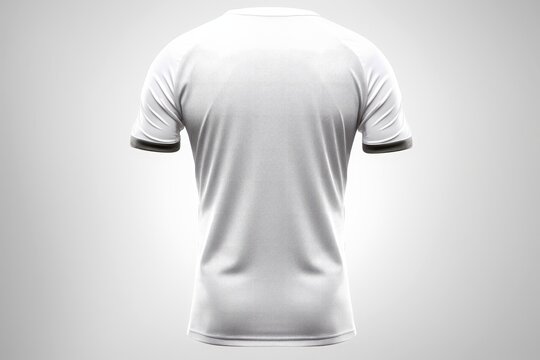 Mockup sports football team uniforms white shirt