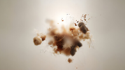 Abstract Autumnal Background with Particles Exploding · Concept Wallpaper Art