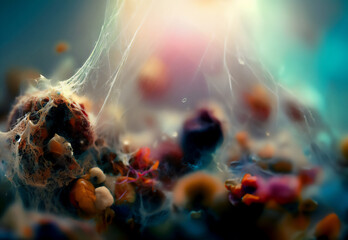 Decomposition & Rot & Mold · Aesthetic Representation of Natural Matter Decay in Rich Saturated Color Palette