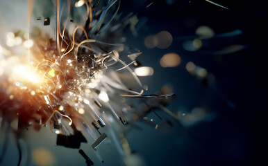 Artificial Neural Network Concept Art &middot; Future of Technology with Organic Neuron Like Structures of Artificial Intelligence &middot; Abstract Wallpaper Business Concept