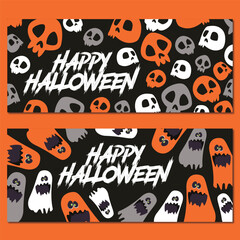 Halloween banners collection