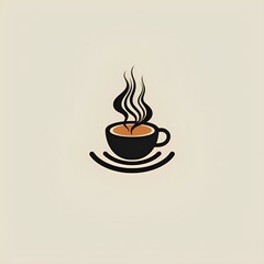 flavorful coffee logo with a calm atmosphere