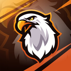 Eagle head esport mascot logo design
