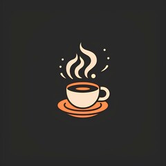 flavorful coffee logo with a calm atmosphere