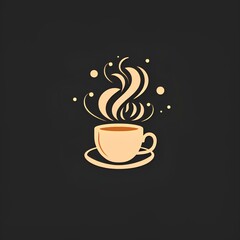 flavorful coffee logo with a calm atmosphere