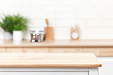 Empty wooden table