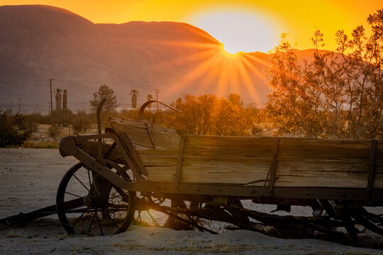 Sunset in the Mojave Desert, Barstow, CA