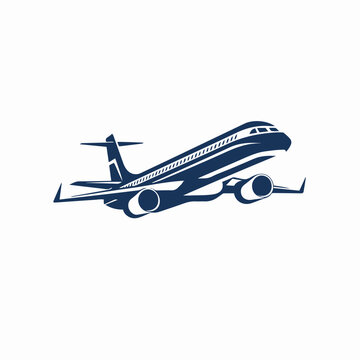 recommend clip art: simple logo of airlines, line art vector