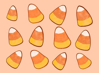 Candy corn drawing 