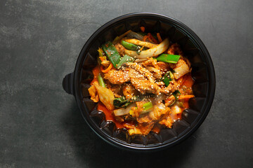 Pork and Kimchi Stew ,Korean food 