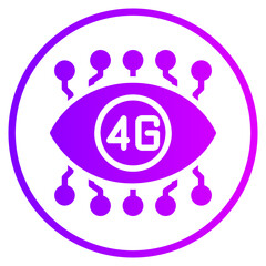 virtual reality gradient icon