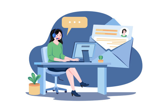 Business marketing using email