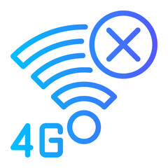 no signal gradient icon