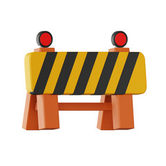 Barrier 3D Illustration