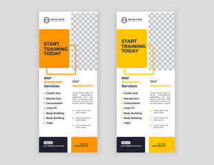  modern business rack card or dl flyer design template