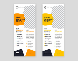  modern business rack card or dl flyer design template