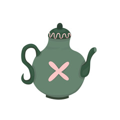 Autumn traditional illustration of a teapot