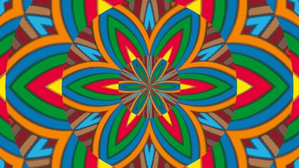Abstract wallpaper 4k.Multicolor mandala. Background in 4k format  3840x2160.