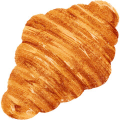 Watercolor bakery bread illustration 