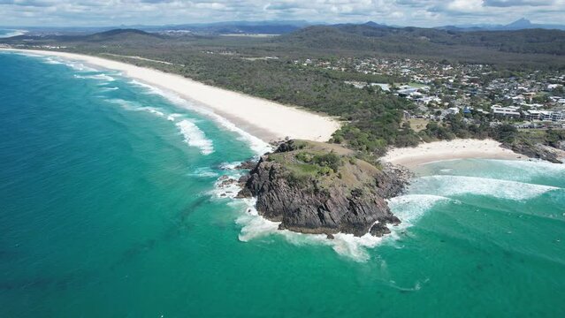 Aerial View Of Norries Headland, Maggies And Cabarita Beach In New South Wales, Australia