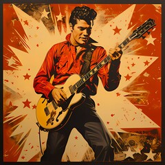 A 1950s rock-n-roll star