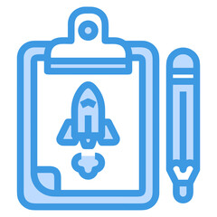 Rocket icon symbol future technology vector image. Illustration of spaceship flight rocket design image