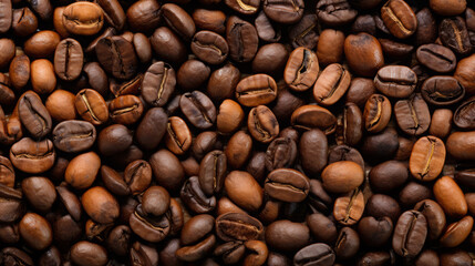 Obraz premium Coffee. Roasted coffee beans. Background.
