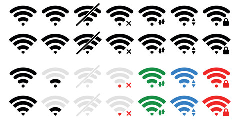 Wifi signal icon. network connection. antenna for communication.