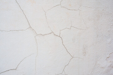 Naklejka premium Wall concrete background. Old cement texture cracked, White, Grey vintage wallpaper abstract grunge background