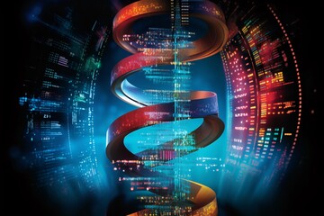 a DNA double helix