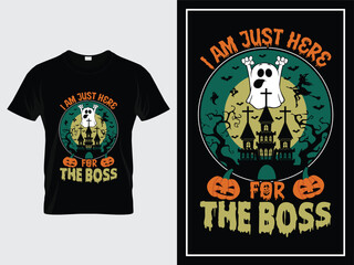Halloween t shirt design illustration vector Happy Halloween Graphic