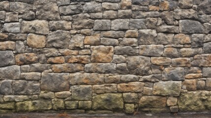 Obraz premium The textured surface of a weathered stone wall.
