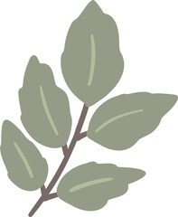 Christmas festive element clipart isolated, winter holidays