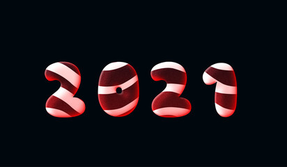 Sweet, candy text. Alphabet. Jelly text effect. 3d text style effect. 2021