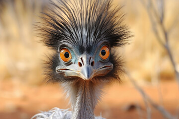 Emu bird in the wild