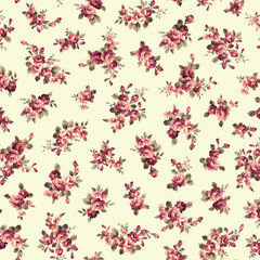 Beautiful and cute rose seamless pattern,,