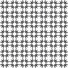 Vector seamless pattern from geometric tiles ,modern stylish texture may be used as background or fabric textile ,black and white pattern