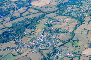 Vue aérienne de PREMILHAT -  Sault 03410 Prémilhat