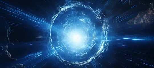 Poster energy beam blast hole, circle, light explosion, space, galaxy 12 © Nindya