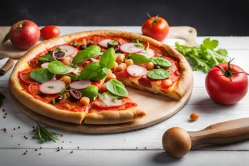 bruschetta with tomato and basil