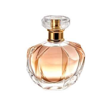Elegant Luxury Perfume Isolated on Transparent Background