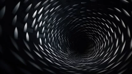 Foto op Plexiglas black hole tunnel background © MAXXIMA Graphica