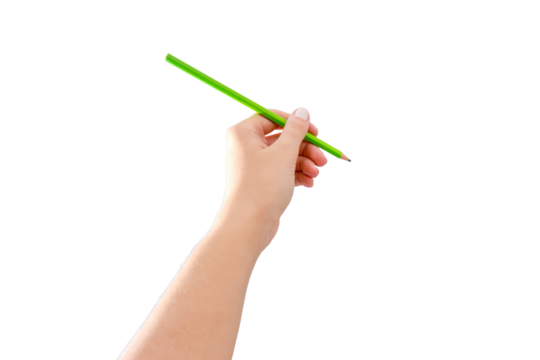 The designer draws a hand arrangement in the future house-the door and the floor in the room, isolated on a white background.