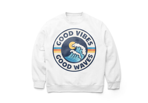 Mockup of customizable color sweatshirt with customizable color background