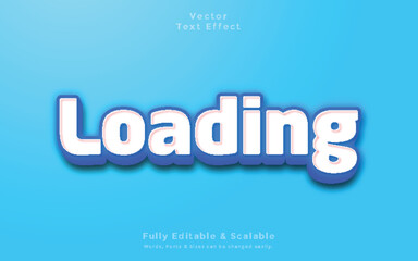 Loading 3d editable text effect