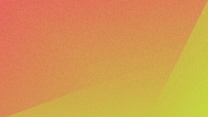 Yellow red abstract background.  Texture polygon color gradient.  Coarse, grainy, colorful noise.