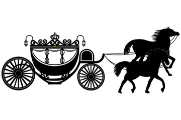 carriage two horse set