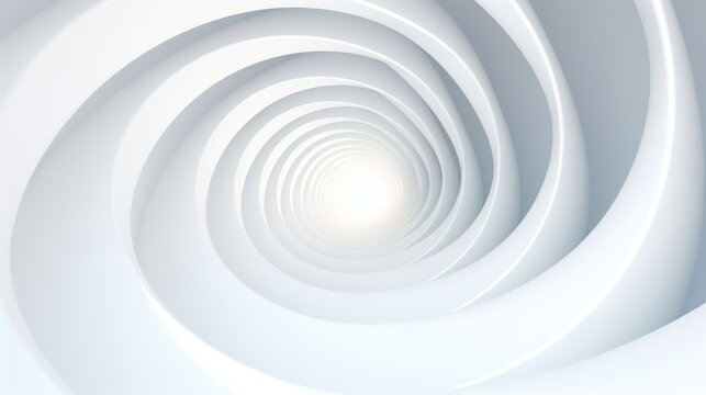 white tunnel background pattern, spiral  texture, clean and simple 