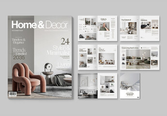 Interior Design Magazine Layout for Home Decoration
